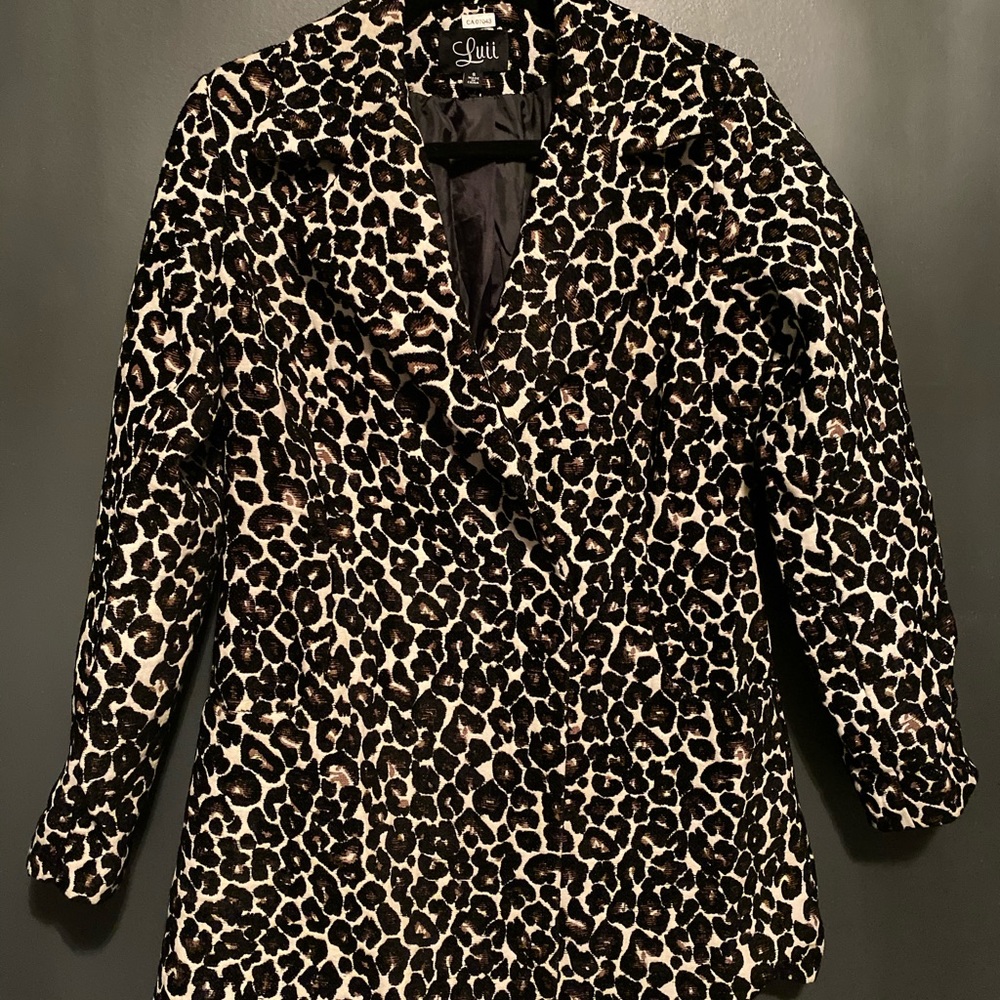 Leopard print coat